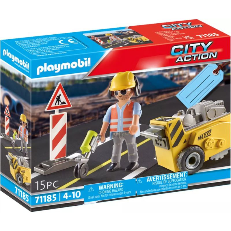 Playmobil City Action - 71185 Gift Set Οδικά Έργα