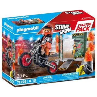 Playmobil Starter Pack Stunt Show - 71256 Ακροβατικά με Μηχανή Motocross