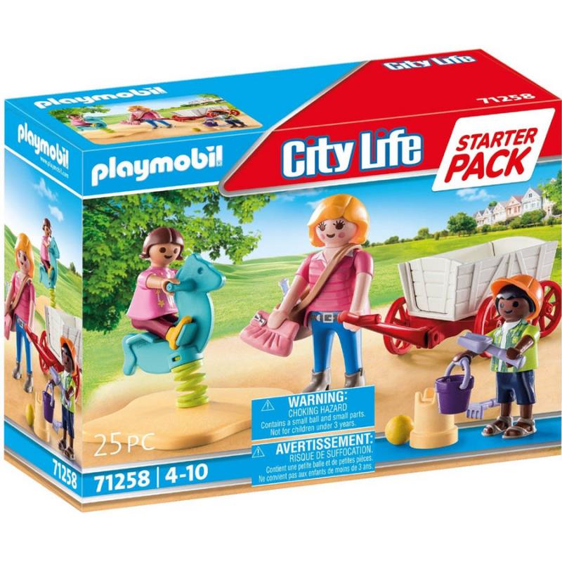 Playmobil Starter Pack City Life - 71258 Νηπιαγωγός με Παιδάκια και Καροτσάκι