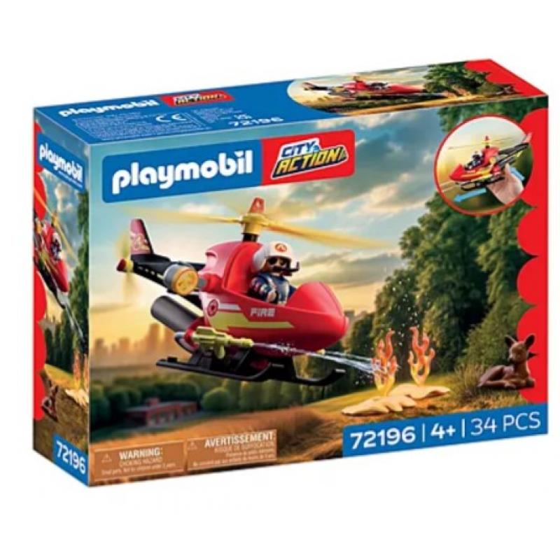 Playmobil City Action - 72196 Ελικόπτερο Πυροσβεστικής