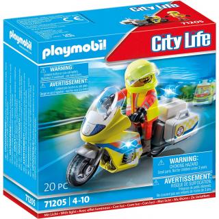 Playmobil City Life - 71205 Διασώστης με Μοτοσικλέτα