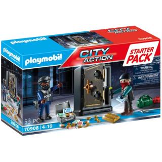 Playmobil City Action - 70908 Starter Pack Σύλληψη Διαρρήκτη Χρηματοκιβωτίου