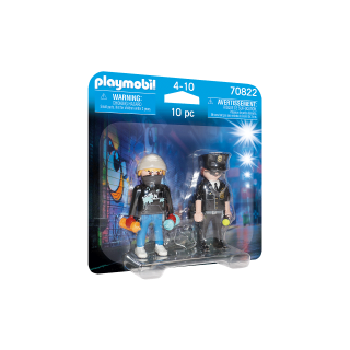 Playmobil - 70822 DuoPack Αστυνομικός και Καλλιτέχνης Γκράφιτι