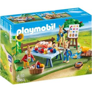 Playmobil - 6863 Πασχαλινό Κουνελο-εργαστήρι Ζωγραφικής