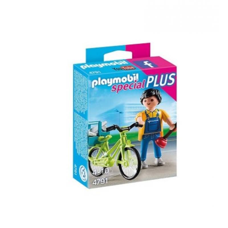 Playmobil Special Plus - Υδραυλικός με Ποδήλατο