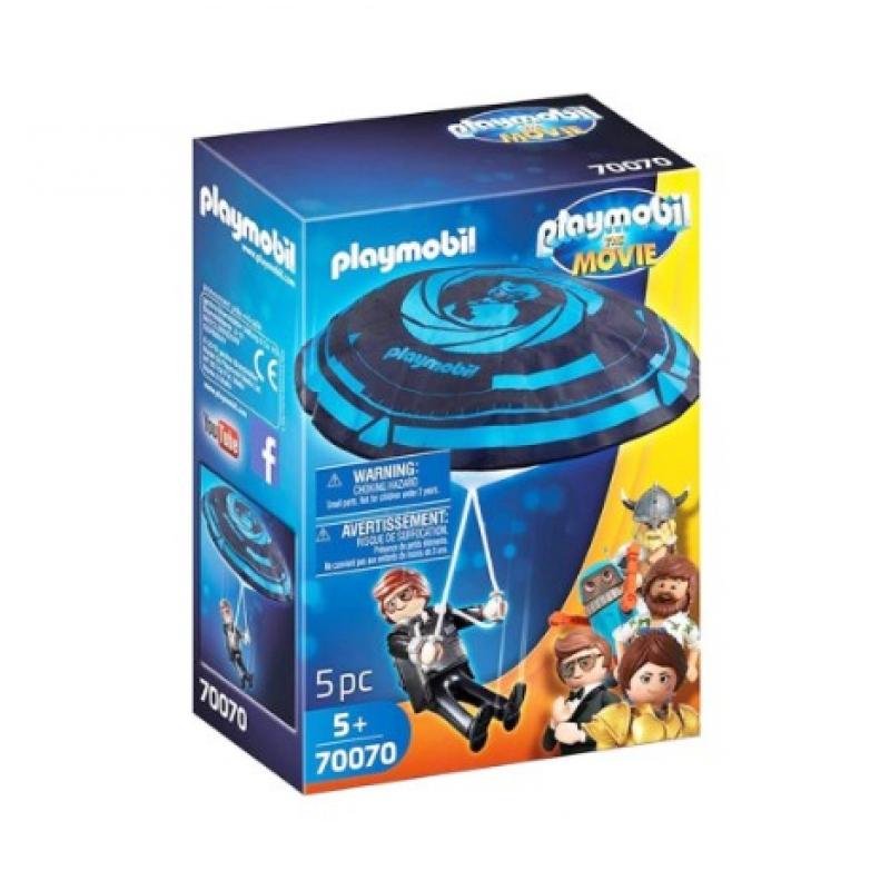 Playmobil The Movie: 70070 Ο Μυστικός Πράκτορας Ρεξ Ντάσερ με το Αλεξίπτωτό του