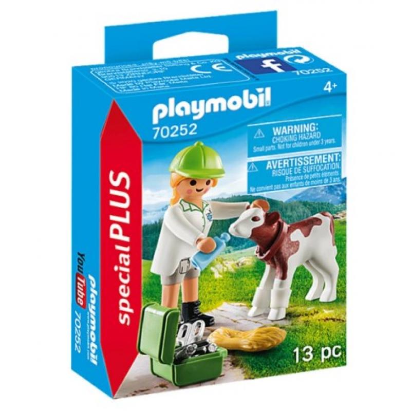 Playmobil Special Plus - 70252 Κτηνίατρος με Μοσχαράκι