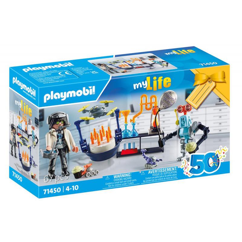 Playmobil My Life: 71450 Gift Set Πάρτυ στο Εργαστήριο του Τρελοεπιστήμονα