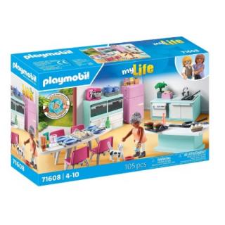 Playmobil My Life: 71608 Μοντέρνα Κουζίνα με Τραπεζαρία