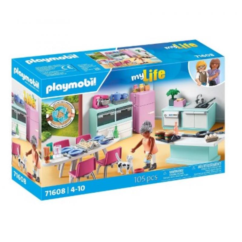 Playmobil My Life: 71608 Μοντέρνα Κουζίνα με Τραπεζαρία