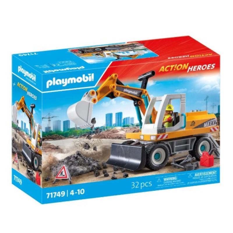 Playmobil Action Heroes: 71749 Μεγάλος Εκσκαφέας Κατασκευών