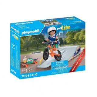 Playmobil My Life: 71798 Αγόρι με Skateboard και Ποδήλατο