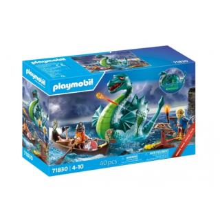 Πολεμιστές Βίκινγκς και θαλάσσιο τέρας