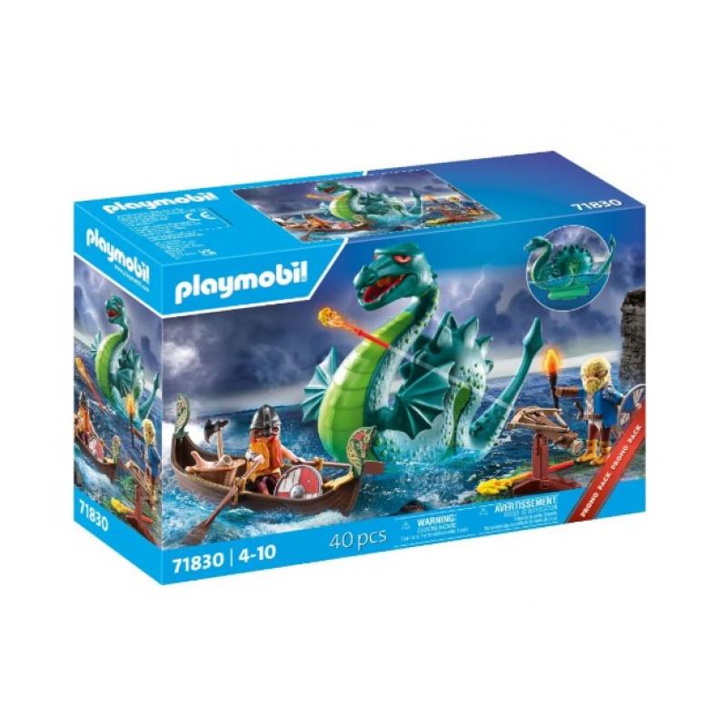 Πολεμιστές Βίκινγκς και θαλάσσιο τέρας