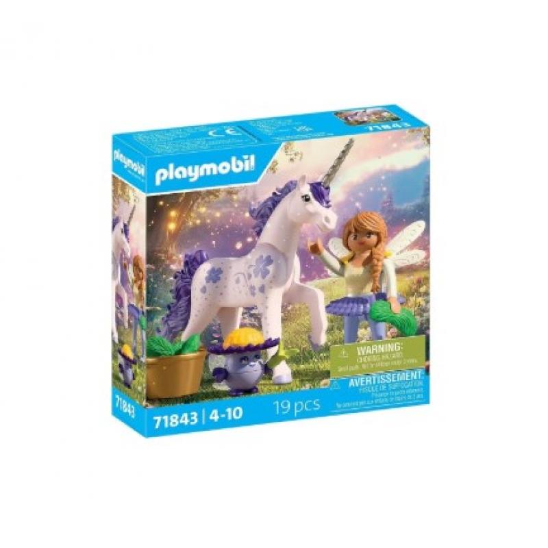 Playmobil Magic Unicorns - 71843 Μονόκερος με Μωβ Χαίτη & Νεράιδα