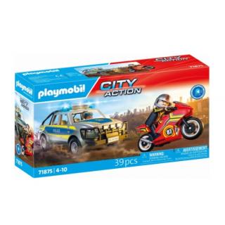 Playmobil City Action: 71875 Αστυνομικό Όχημα Pickup και Μοτοσυκλέτα