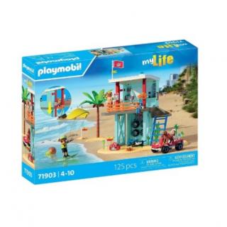 Πύργος ναυαγοσώστη και όχημα παραλίας