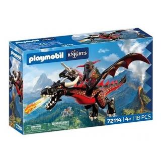 Playmobil Knights - 72114 Δράκος και Ιππότης