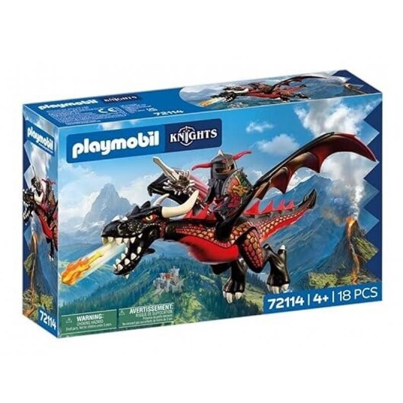 Playmobil Knights - 72114 Δράκος και Ιππότης