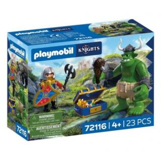 Playmobil Knights - 72116 Λεοντόκαρδος Ιππότης και Τρολ με Θησαυρό