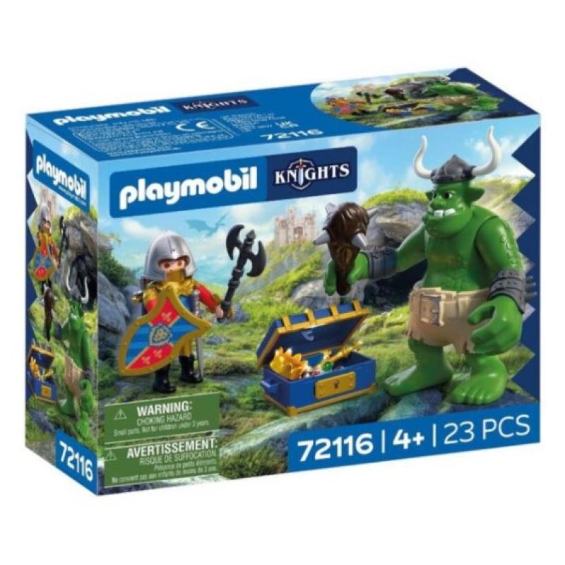 Playmobil Knights - 72116 Λεοντόκαρδος Ιππότης και Τρολ με Θησαυρό