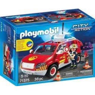 Playmobil City Action - 71375 Όχημα Αρχιπύραρχου με Φάρο και Σειρήνα