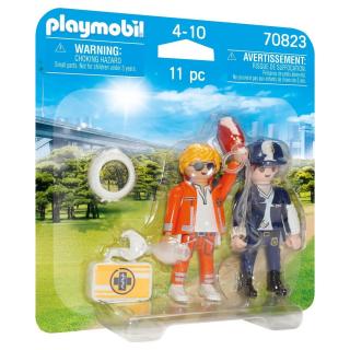 Playmobil - 70823 DuoPack Διασώστης και Αστυνομικός