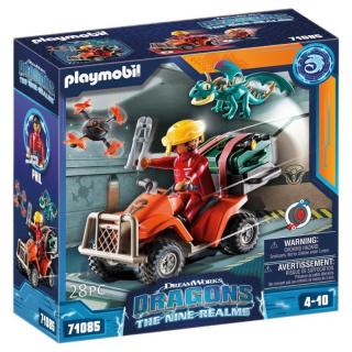 Playmobil Dragons - 71085 Ο Phil με Τετράτροχη Μοτοσυκλέτα ATV