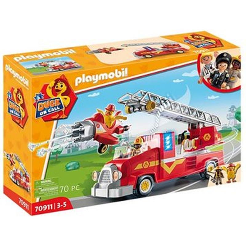 Playmobil - Duck on Call - 70911 Μεγάλο Όχημα Πυροσβεστικής