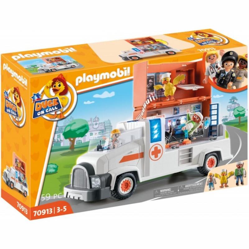 Playmobil - Duck on Call - 70913 Μεγάλο Όχημα Πρώτων Βοηθειών