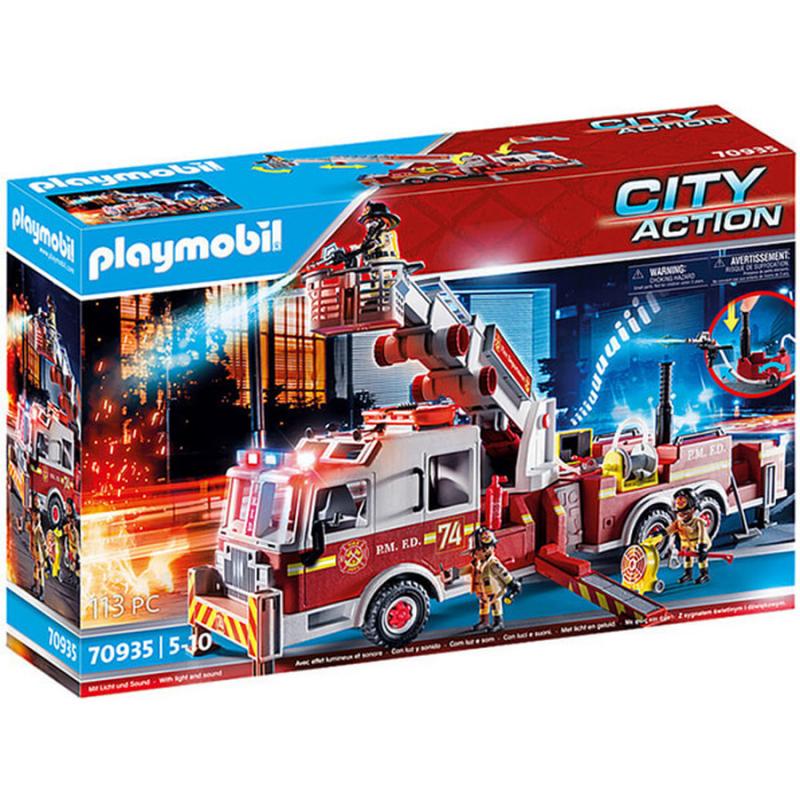 Playmobil - 70935 US Tower Ladder: Πυροσβεστικό Όχημα