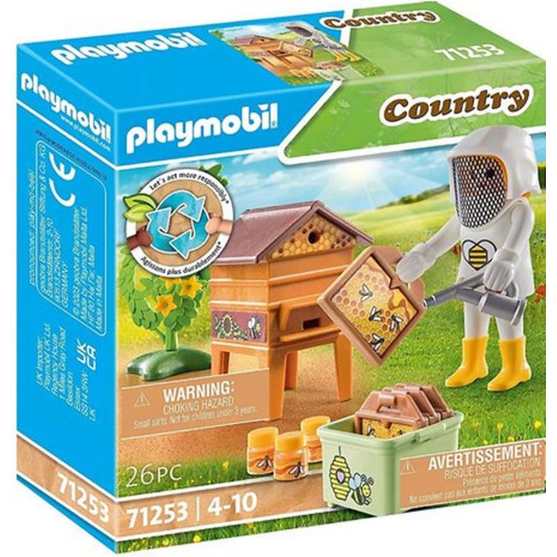 Μελισσοκόμος με κηρήθρες