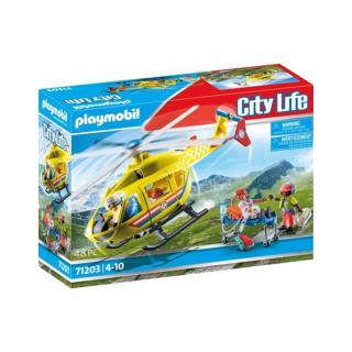 Playmobil City Life - 71203 Ελικόπτερο Πρώτων Βοηθειών