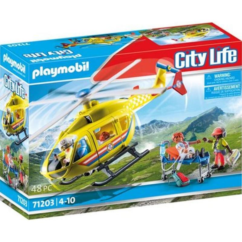Playmobil City Life: 71203 Ελικόπτερο Πρώτων Βοηθειών