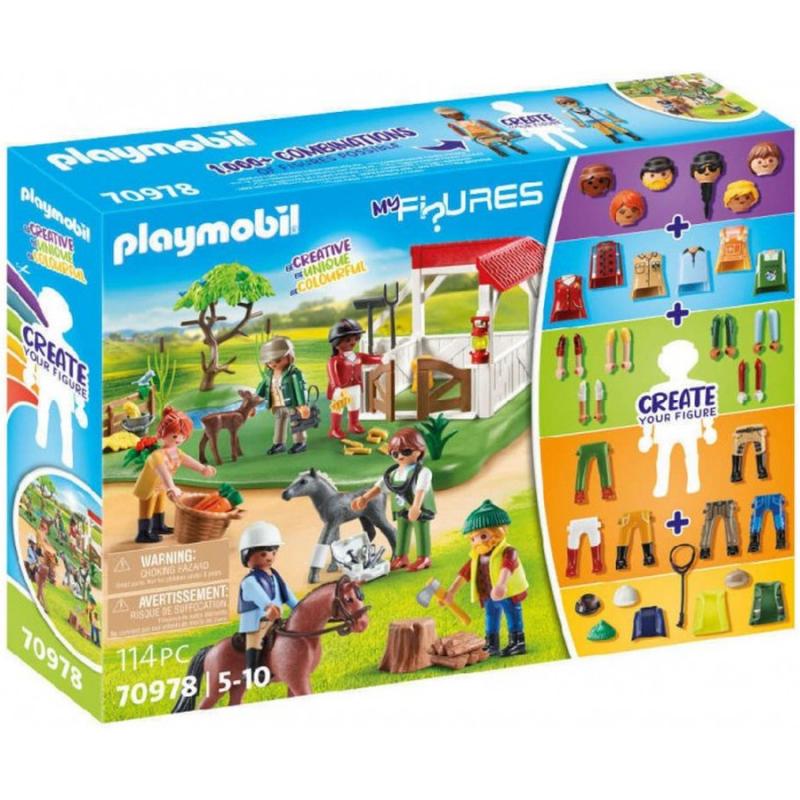 Playmobil - My Figures: 70978 Φάρμα των πόνυ