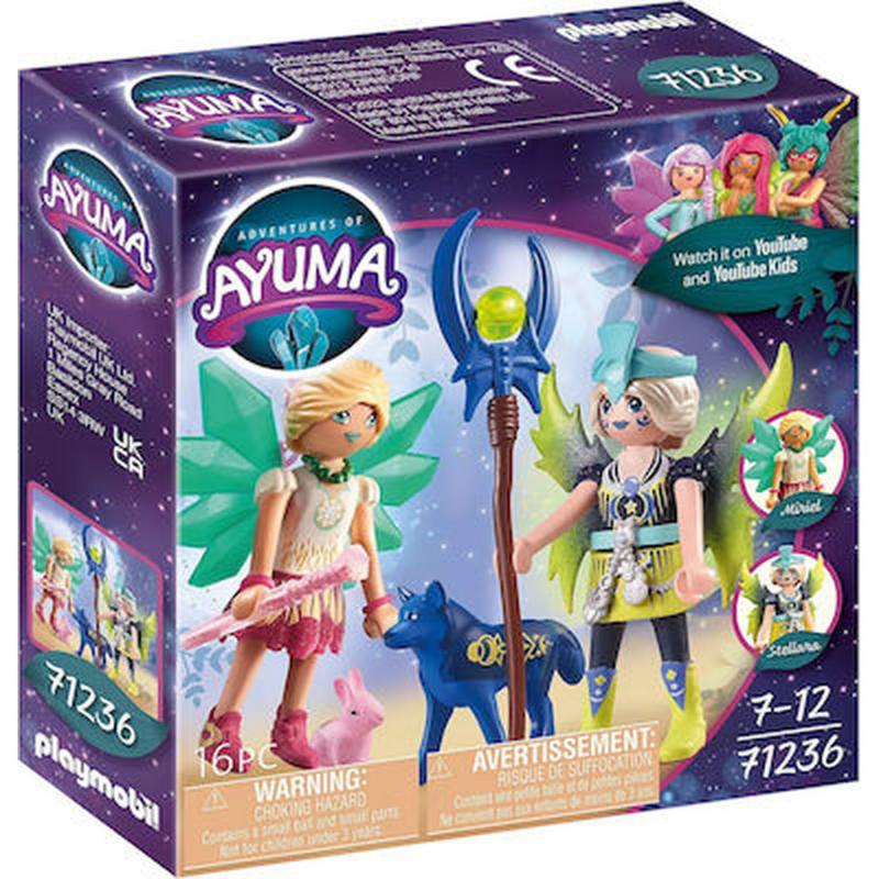 Playmobil Ayuma - 71236 Crystal και Moon Fairy με Μαγικά Ζωάκια