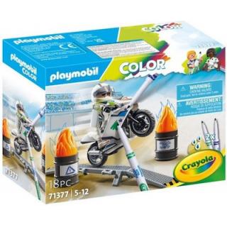 Playmobil Color - 71377 Μοτοσικλέτα με Οδηγό