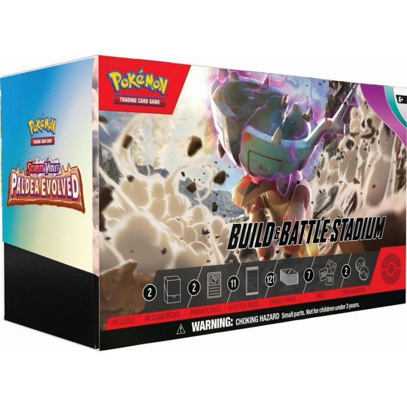 Pokemon - Scarlet & Violet 2 - Paldea Evolved Build & Battle Stadium Box - EN