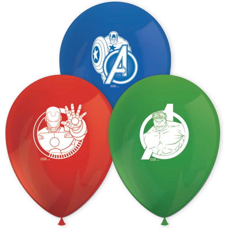 Marvel Avengers Μπαλόνια 8 τεμ. τυπωμένα