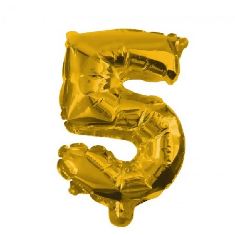 Μπαλόνι No 5 - 91189 Decorata Party Foil Balloon - 86 cm - Gold