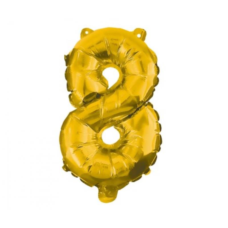 Μπαλόνι No 8 - 91192 Decorata Party Foil Balloon - 86 cm - Gold