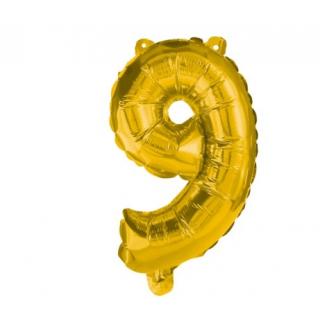 Μπαλόνι No 9 - 91193 Decorata Party Foil Balloon - 86 cm - Gold