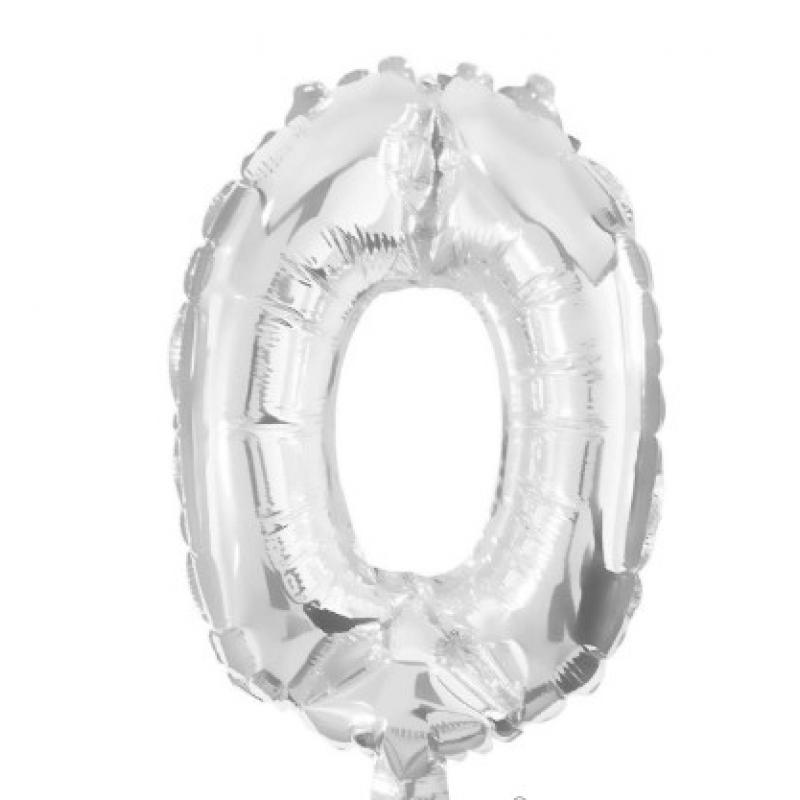 Μπαλόνι No 0 - 91194 Decorata Party Foil Balloon - 86 cm - Silver