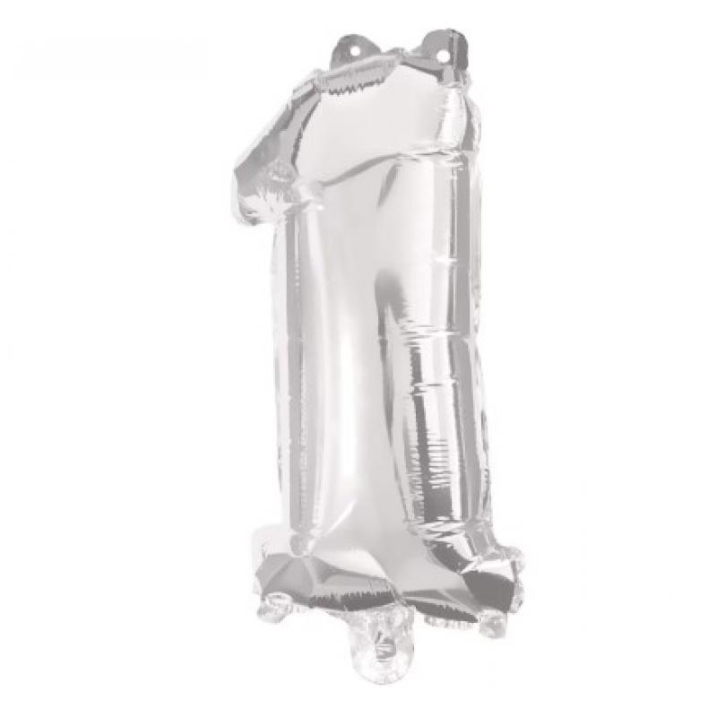 Μπαλόνι No 1 - 91195 Decorata Party Foil Balloon - 86 cm - Silver