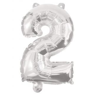 Μπαλόνι No 2 - 91196 Decorata Party Foil Balloon - 86 cm - Silver