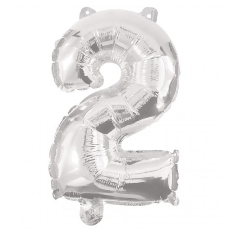Μπαλόνι No 2 - 91196 Decorata Party Foil Balloon - 86 cm - Silver