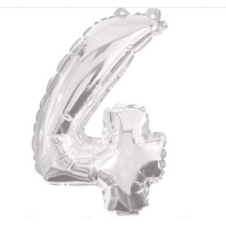 Μπαλόνι No 4 - 91198 Decorata Party Foil Balloon - 86 cm - Silver