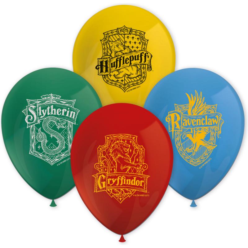 Harry Potter Hogwarts Houses Warner Μπαλόνια 8 τεμ. τυπωμένα