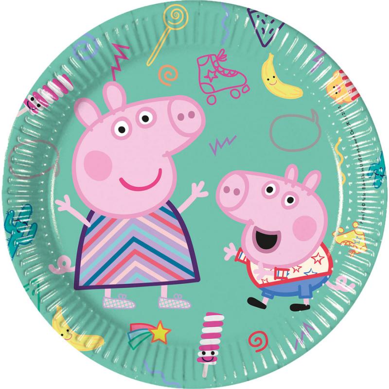 Peppa Pig Πιάτα Μεσαία 20 εκ. 8 τεμ. FSC