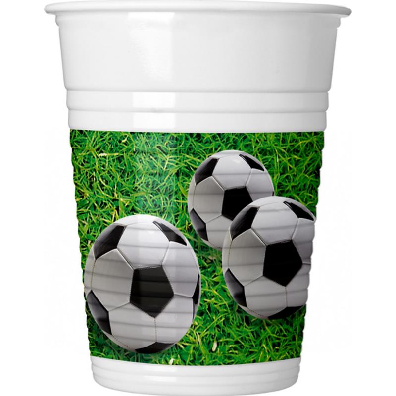 Soccer Party Ποτήρια Πλαστικά (WM) 200 ml 8 τεμ.
